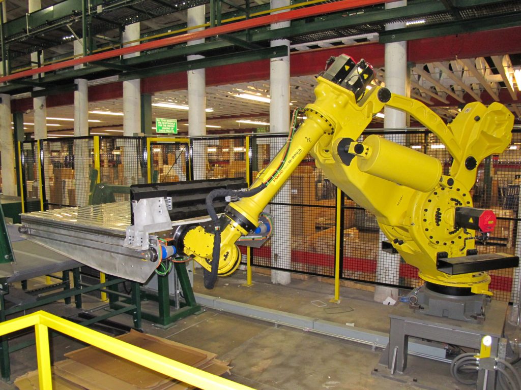 Robot Depalletizing & Descrambling Cell