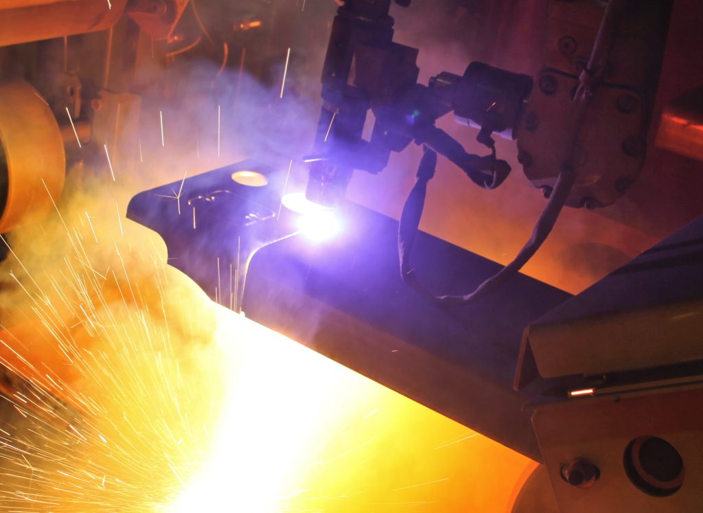 robot welding plasma laser cutting cell automation