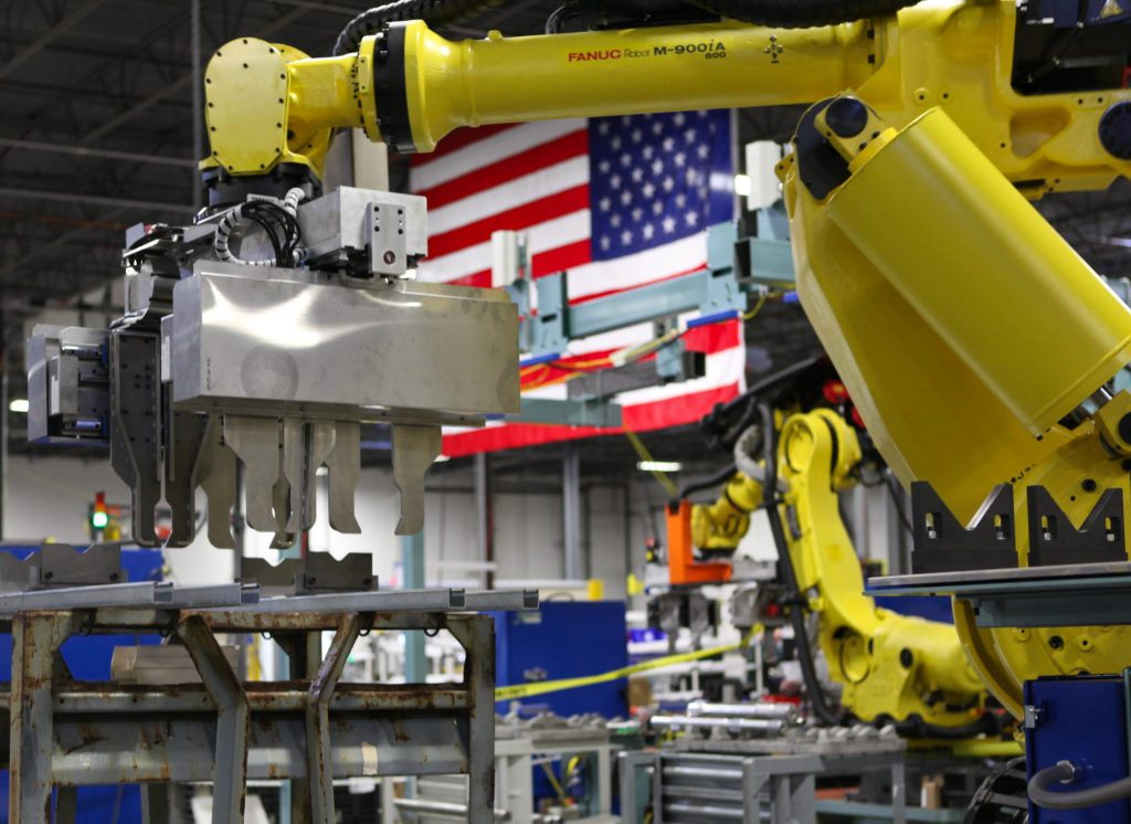 robot eoat assembly line