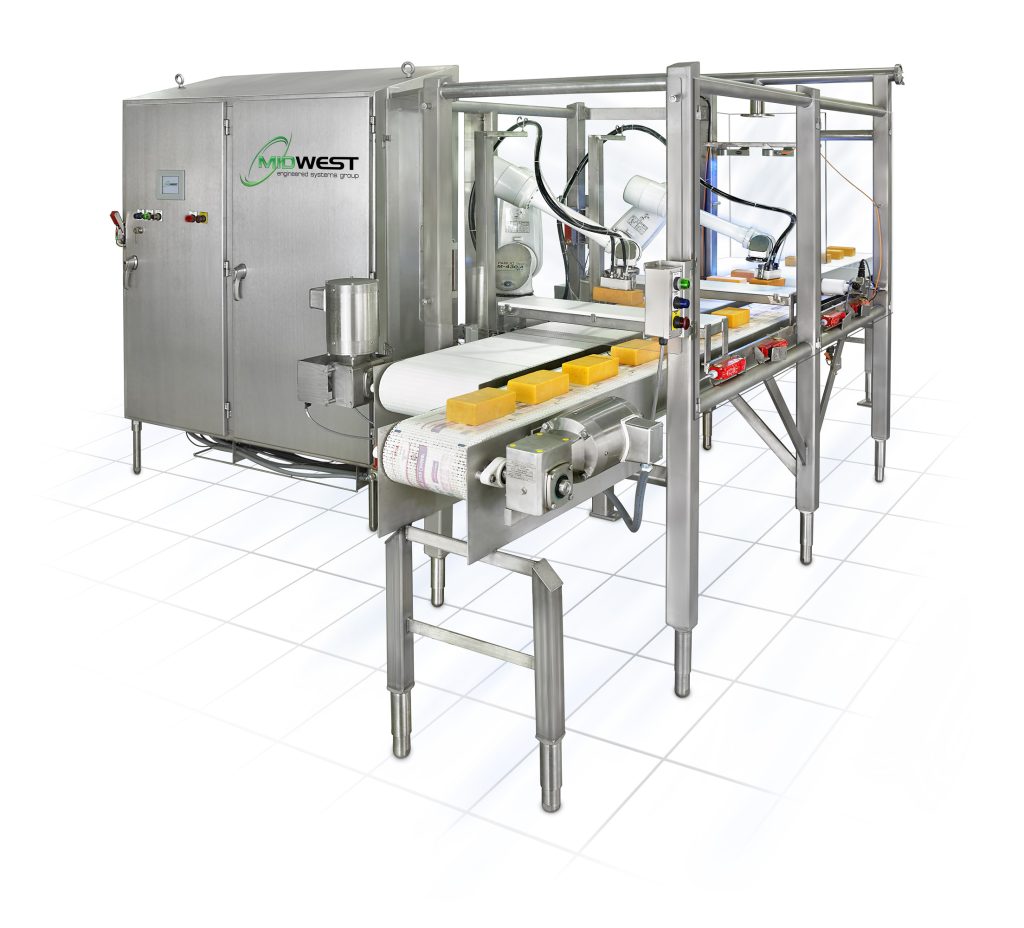 cheese block picking packaging line