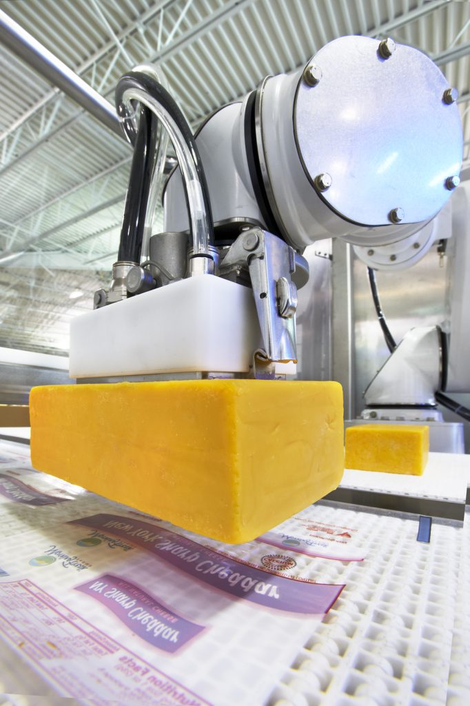 cheese block picking packaging line