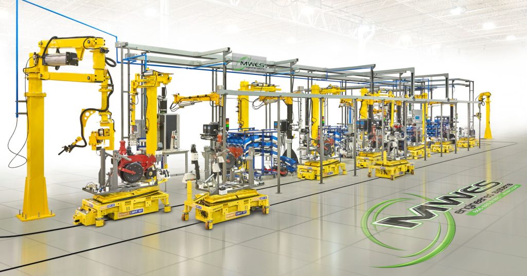 agv smart cart assembly line