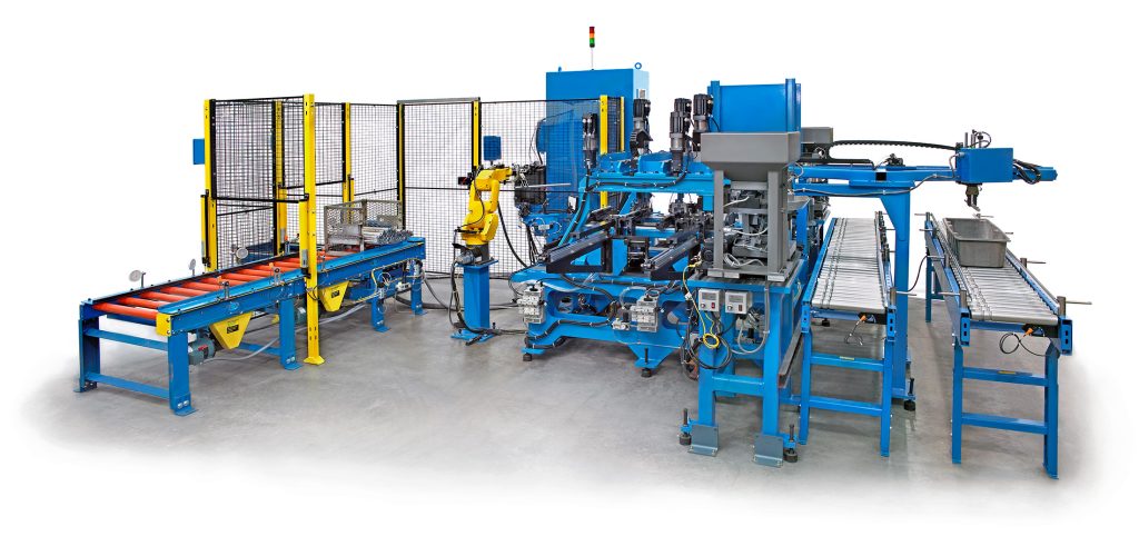 Robotically Loaded Baffle Press Automation