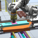 skid steer welding automation graphic rendering