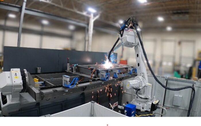 ndustrial robotic welding cell by MWES