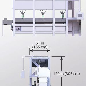 case packing machine with 3 robot dimensions